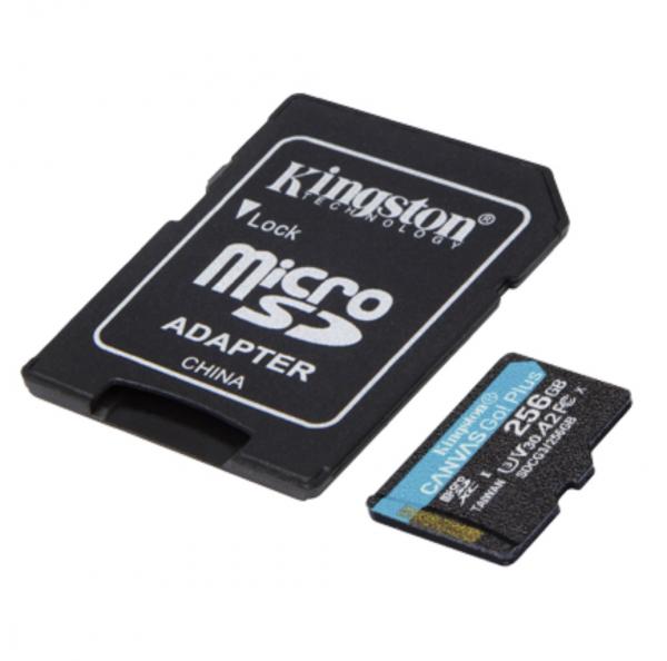 SD Karte 256GB MSDXC CANVAS GO Plus 170 A2 U3 V30 inkl. Adapter